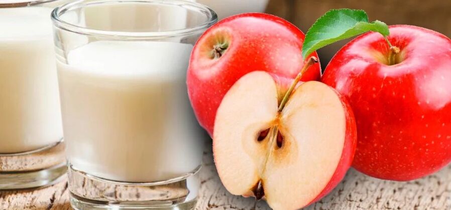 Dietë kefir-aple
