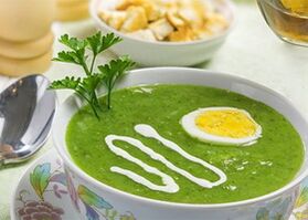 supë kremi në një dietë proteinike