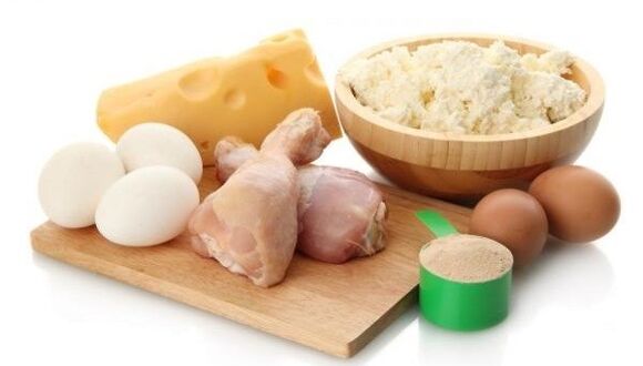 ushqime proteinike për dietë
