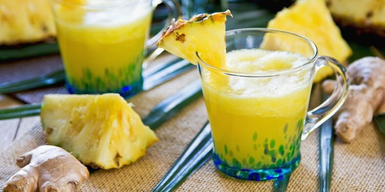 Smoothie ananasi për humbje peshe